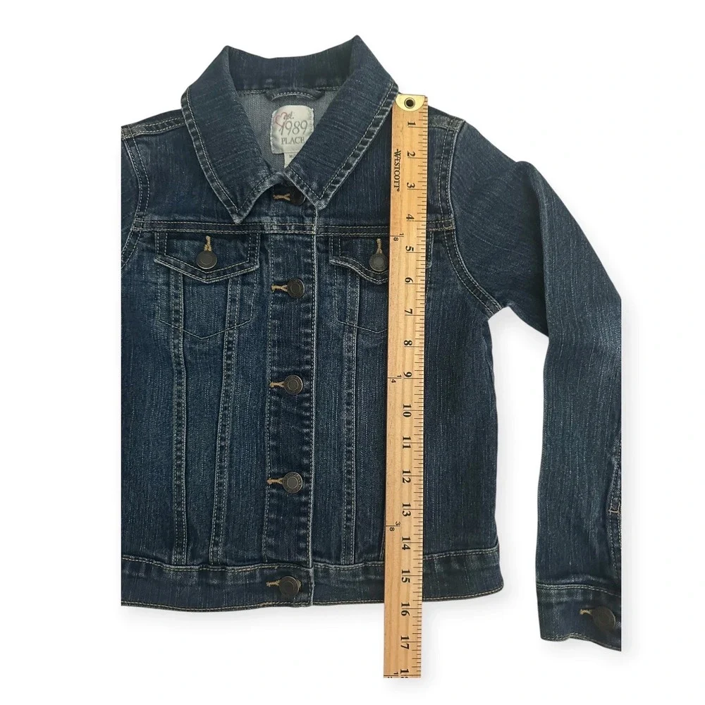 The Childrens Place Denim Jacket Dark Wash 7/8 Kids